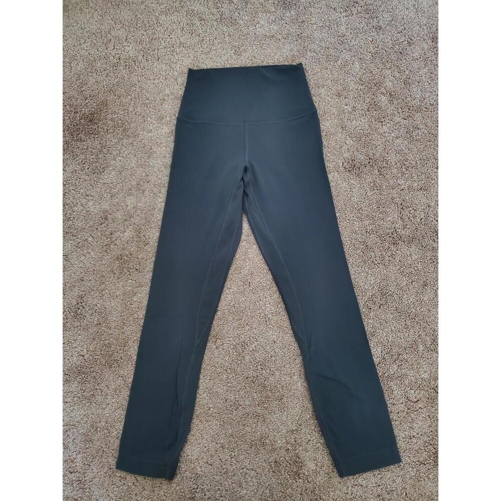 Lululemon Align Crop *23.5" Leggings Womens Size 2 High Rise Dark Gray Yoga
